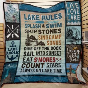 Lake3 M290717 Lake Quilt Blanket  Quilt